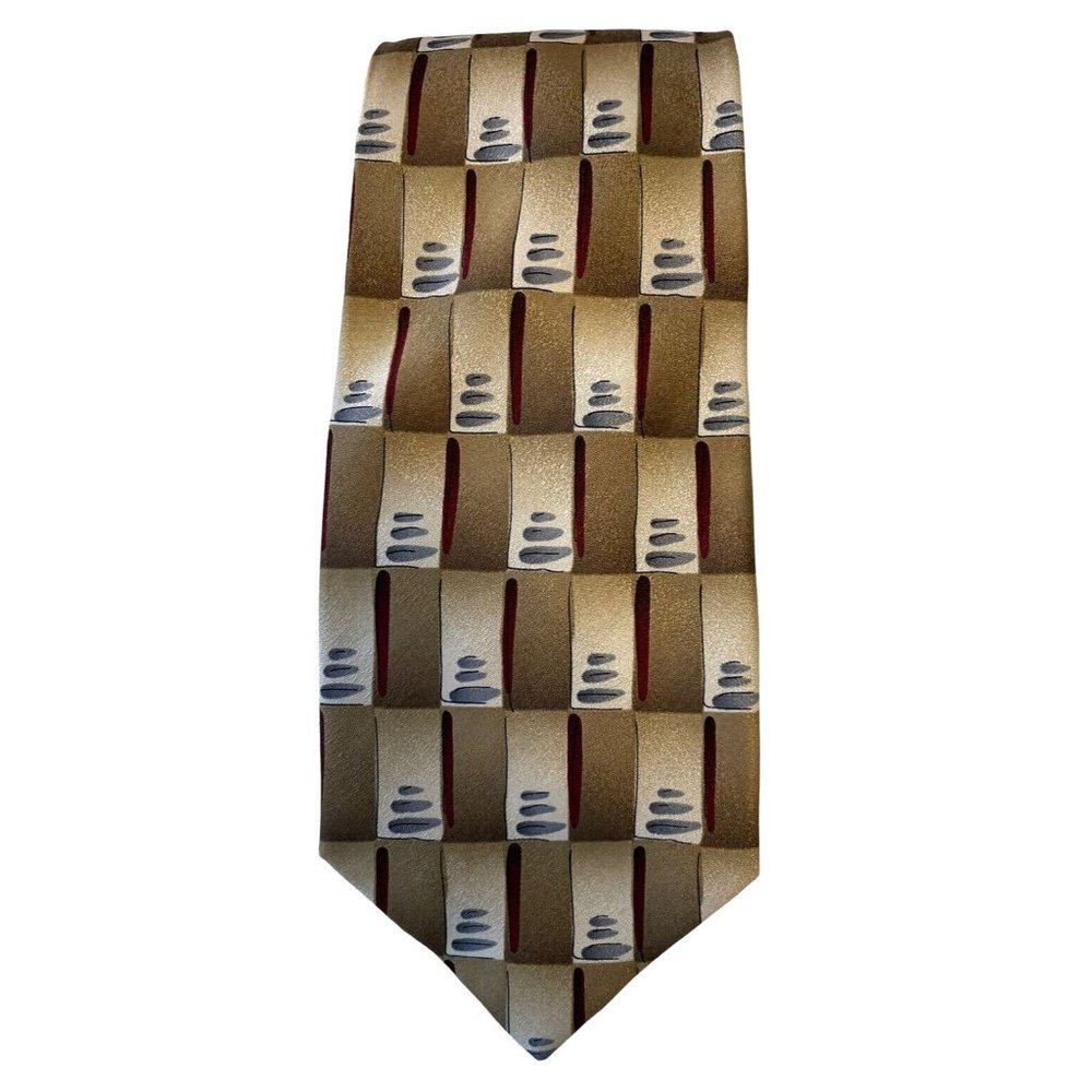 J Garcia Men's Tie Scaly Monster & Blue Collection 33 100% Silk